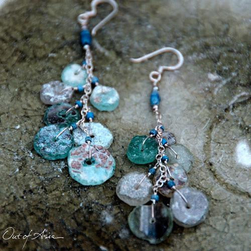 Ancient Roman Glass Earrings - OutOfAsia