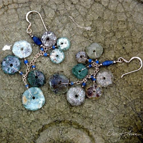 Ancient Roman Glass Earrings - OutOfAsia