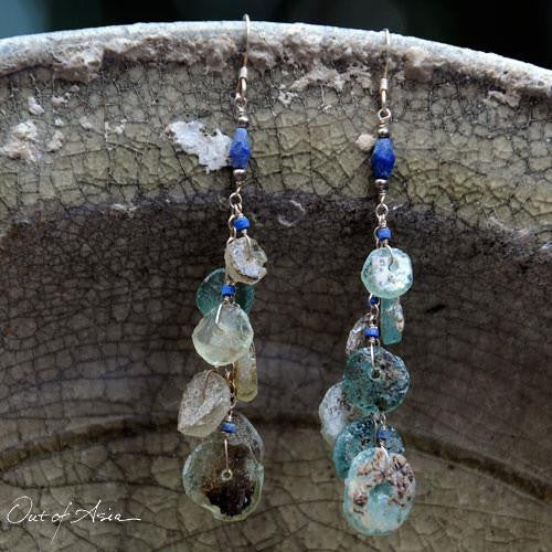 Ancient Roman Glass Earrings - OutOfAsia