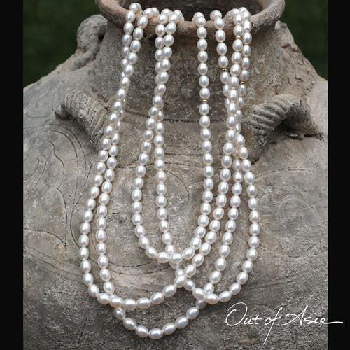 Embellished Cascade of Freshwater Pearls - OutOfAsia