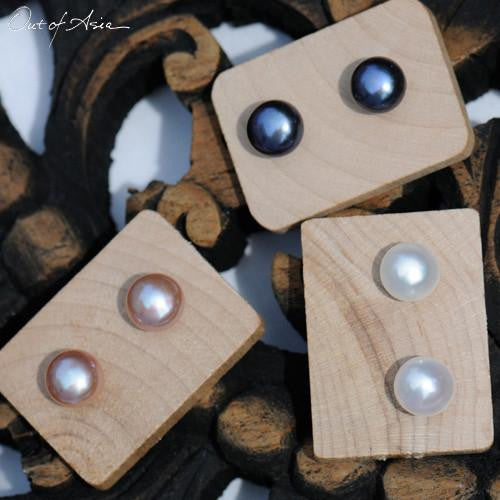 Everyday Button Post Earrings - OutOfAsia