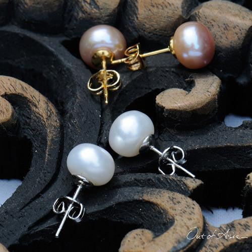 Everyday Button Post Earrings - OutOfAsia