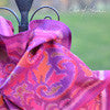 Fairly Traded & Hand woven 100% Silk Bali Ikat Scarf - OutOfAsia