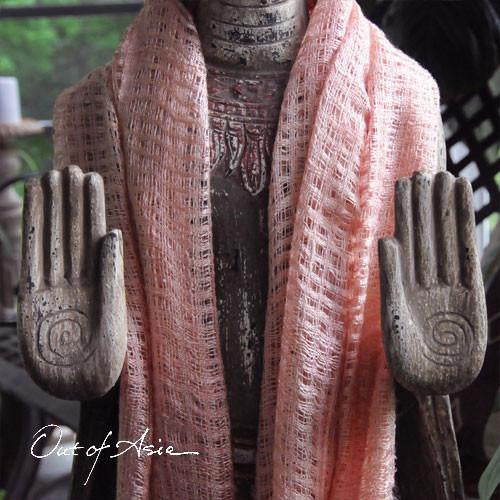 Fairly Traded & Handwoven Lao Mulberry Silk Scarf - OutOfAsia