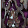 Freshwater Pearl Earrings Contemporary Arches - OutOfAsia