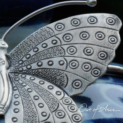 Hand Wrought Hilltribe Silver Butterfly & Choker - OutOfAsia
