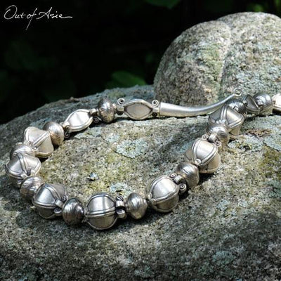 Hand Wrought Thai Hilltribe Silver Necklace - OutOfAsia