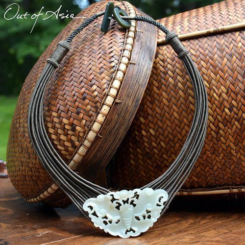Hand knotted Designer Chinese Jade Necklace - OutOfAsia
