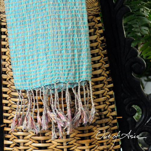 Handwoven Scarf Lotus Fiber & Silk - OutOfAsia
