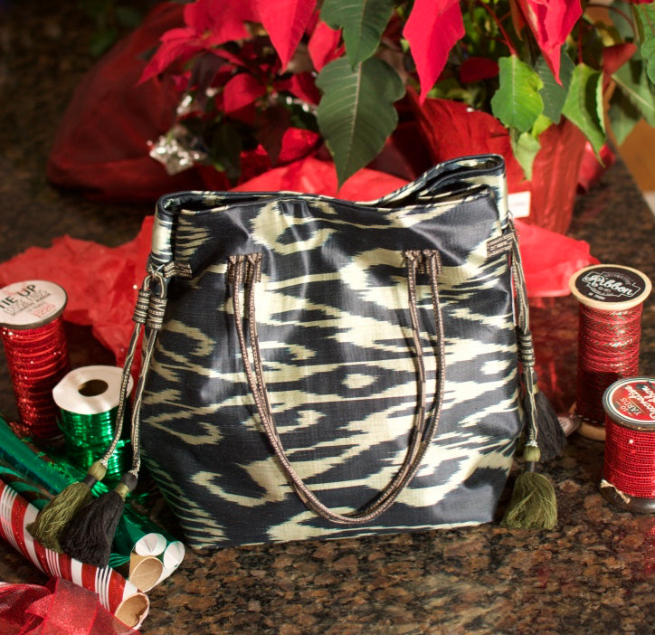 Silk Road Ikat BIG Bag - OutOfAsia