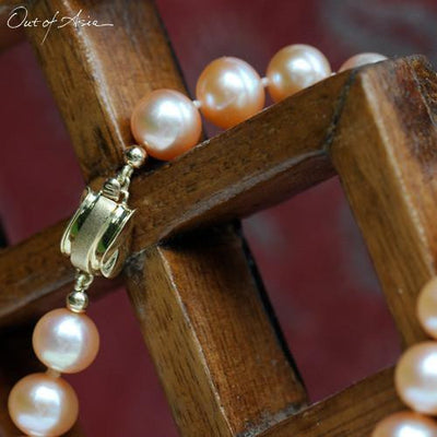 Jumbo Freshwater Pearl Necklace with 14K Gold Clasp - OutOfAsia