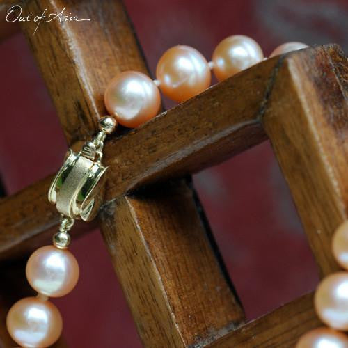 Jumbo Freshwater Pearl Necklace with 14K Gold Clasp - OutOfAsia