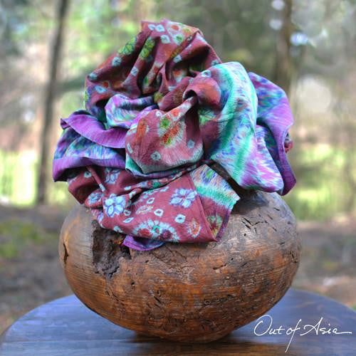 Masterpiece Bali Handwoven Ikat & Pelangi (Tie & Dye) Silk - OutOfAsia