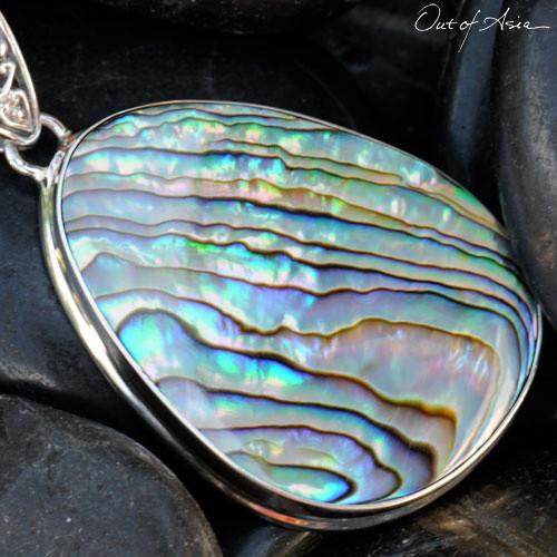 Paua Shell Pendant - Bali Silver (Sterling) - OutOfAsia