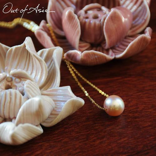 Pearl on a Chain Freshwater and 18K Gold - OutOfAsia