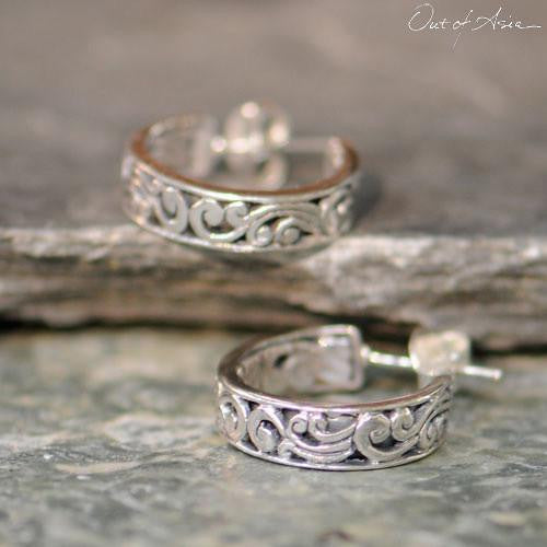 Sterling Silver Handcrafted Bali Earrings - OutOfAsia