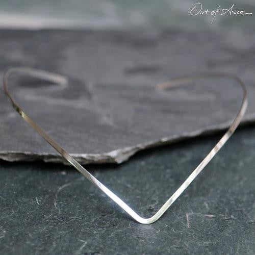 Sterling Silver ‘V’ Choker - OutOfAsia
