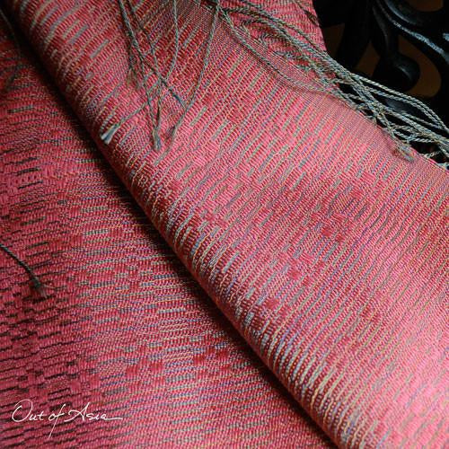 Thai Handwoven 100% Silk Wrap 'Innovation' - OutOfAsia