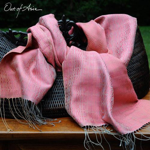 Thai Handwoven 100% Silk Wrap 'Innovation' - OutOfAsia