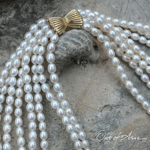 Embellished Cascade of Freshwater Pearls - OutOfAsia