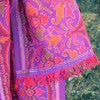 Fairly Traded & Hand woven 100% Silk Bali Ikat Scarf - OutOfAsia