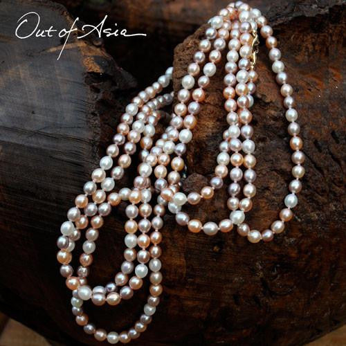Freshwater Pearl 88-inch (!!!) Hand Knotted Necklace - OutOfAsia