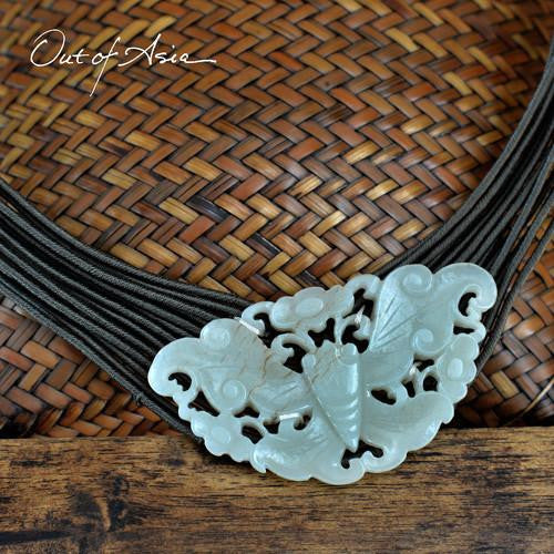 Hand knotted Designer Chinese Jade Necklace - OutOfAsia