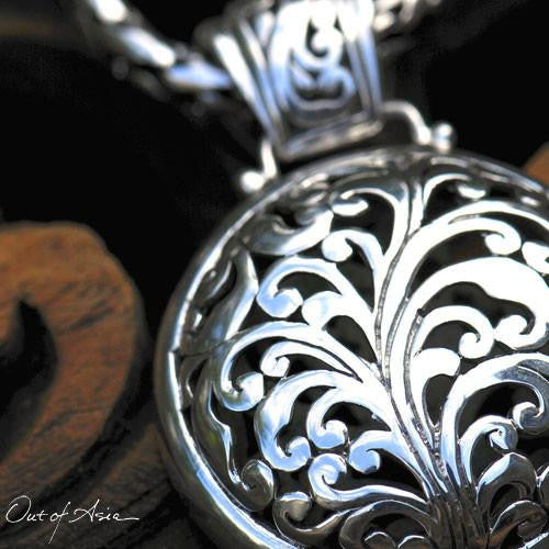 Handcrafted Bali Sterling Silver Cut-out Pendant - OutOfAsia