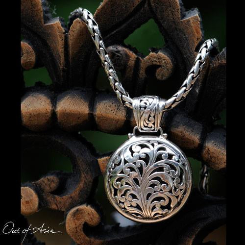 Handcrafted Bali Sterling Silver Cut-out Pendant - OutOfAsia