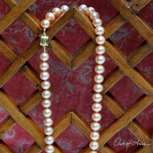 Jumbo Freshwater Pearl Necklace with 14K Gold Clasp - OutOfAsia
