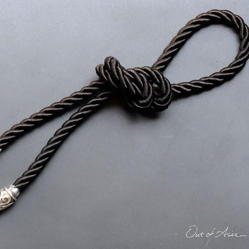 Satin Cord with Sterling Silver Ends - OutOfAsia