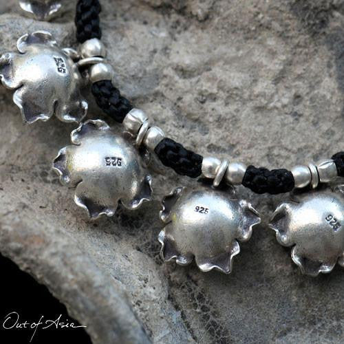 Thai Hill Tribe 'Roses'Sterling Silver Necklace - OutOfAsia
